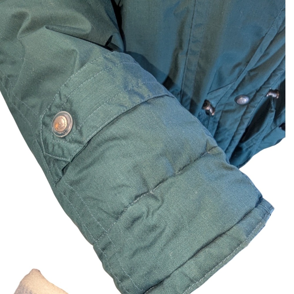 Vintage Mulberry Street Green Down Puffer Long Winter Coat Jacket Women's M - Picture 13 of 15